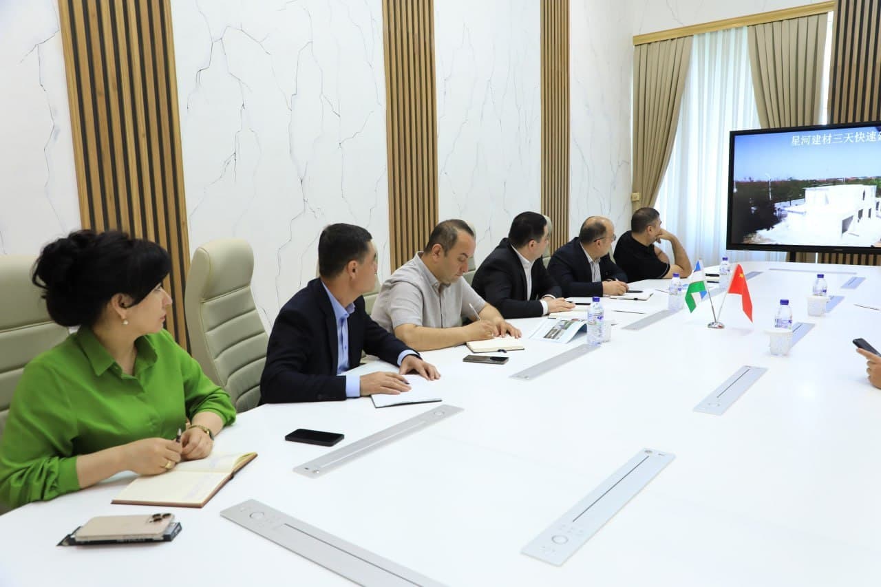 Sichuan Xinghe Green Environmental Building Materials Group vakillari bilan uchrashuv bo‘lib o‘tdi