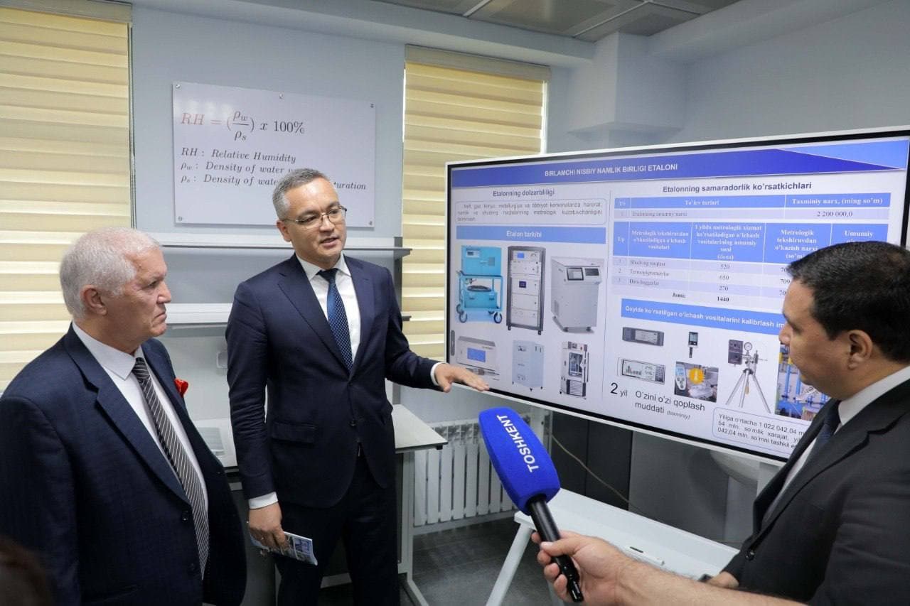 O‘zbekistonda ilk bor “Birlamchi nisbiy namlik birligi etaloni” laboratoriyasi ishga tushirildi