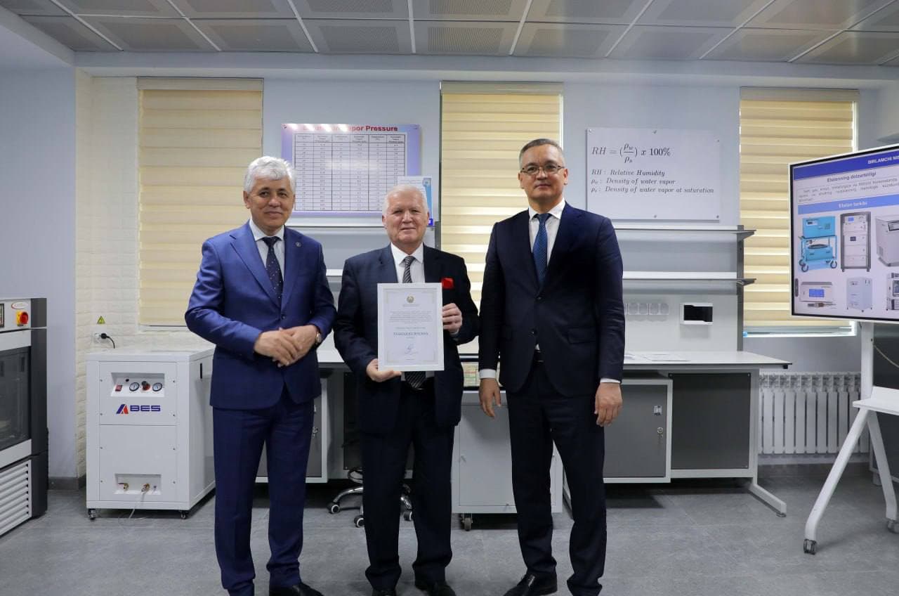O‘zbekistonda ilk bor “Birlamchi nisbiy namlik birligi etaloni” laboratoriyasi ishga tushirildi