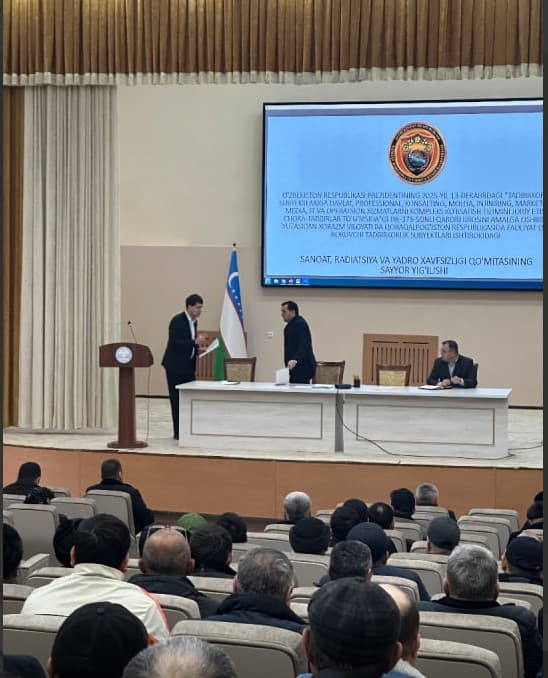 SANOAT XAVFSIZLIGI BO'YICHA TADBIRKOR BILAN UCHRASHUV