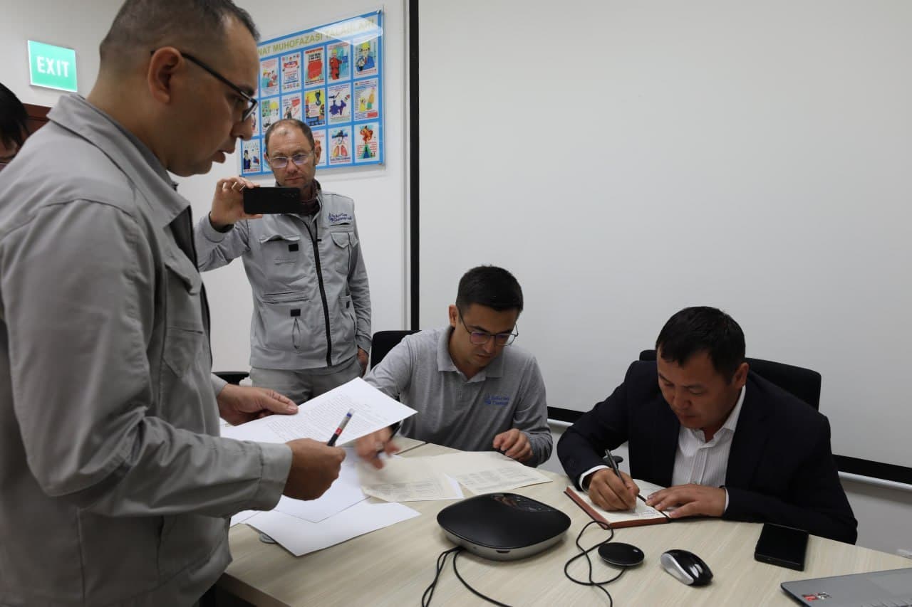 Ustyurt gaz-kimyo majmuasida sanoat xavfsizligi bo‘yicha attestatsiya o‘tkazildi