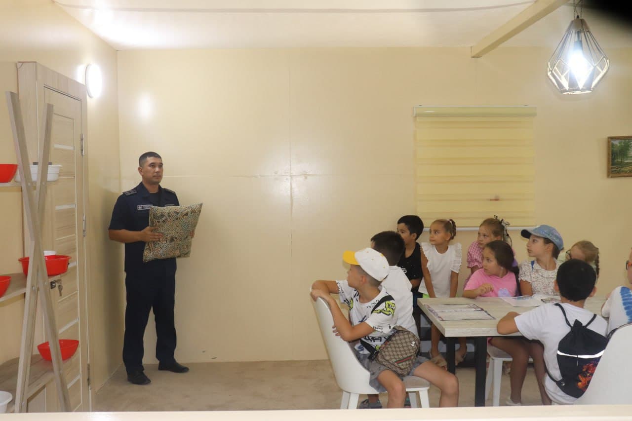 Fuqaro muhofazasi institutida maktabgacha ta’lim muassasalari tarbiyalanuvchilari ishtirokida amaliy mashg‘ulotlar o‘tkazildi