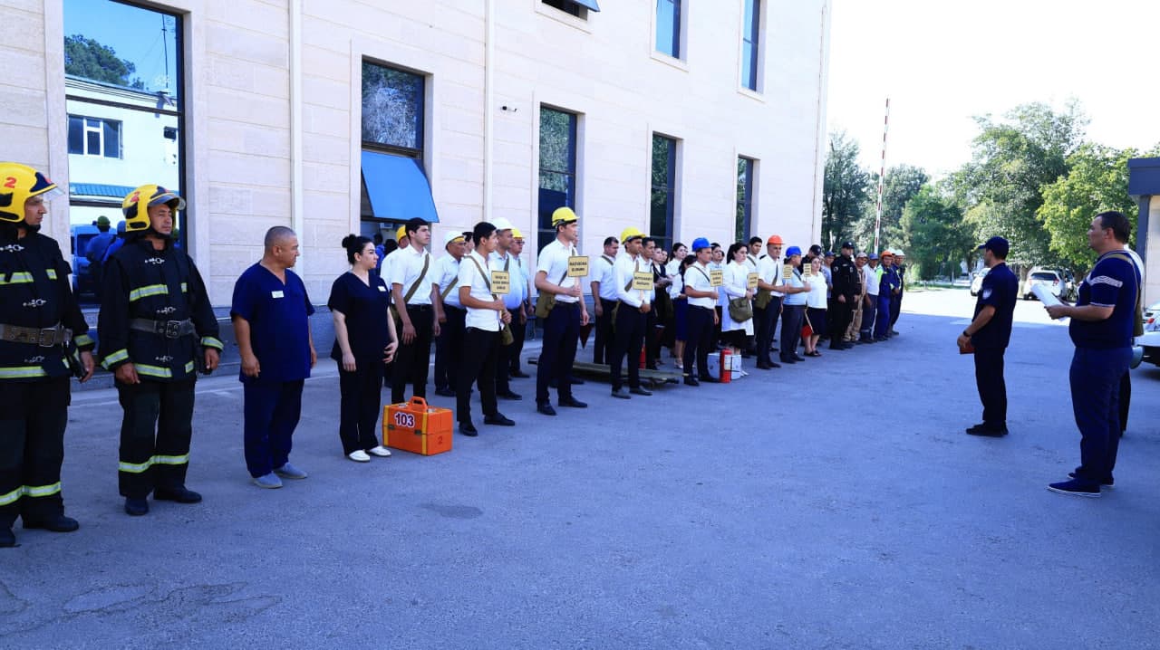 Mamlakatimiz bo‘ylab favqulodda vaziyatlar sodir bo‘lganda to‘g‘ri harakatlanish bo‘yicha maxsus-taktik o‘quv mashqlar o‘tkazilmoqda