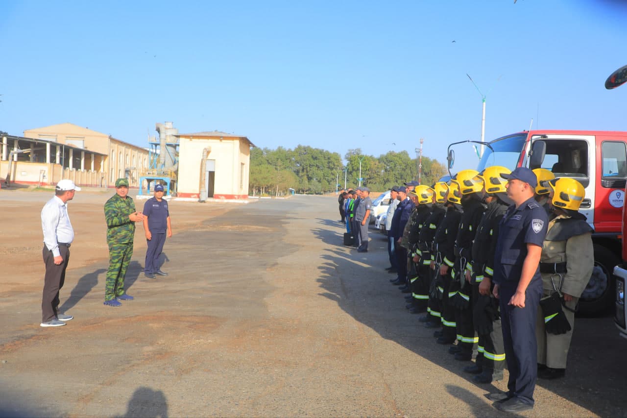 Respublikamiz bo‘ylab barcha paxta qabul qilish va qayta ishlash korxonalarida maxsus-taktik o‘quv mashqlari o‘tkazilmoqda
