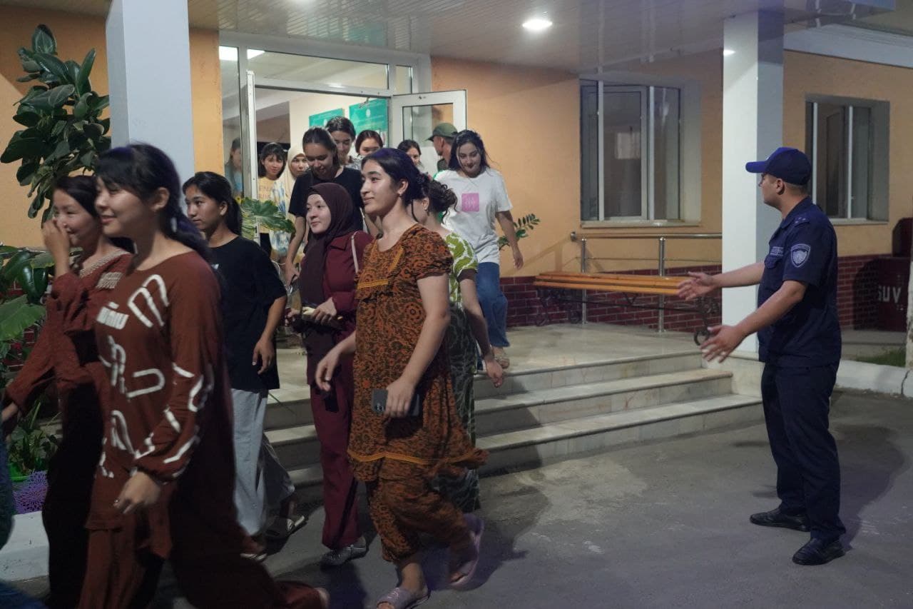 Toshkent shahrida talabalar bilan tungi amaliy-taktik mashg'ulot o‘tkazildi