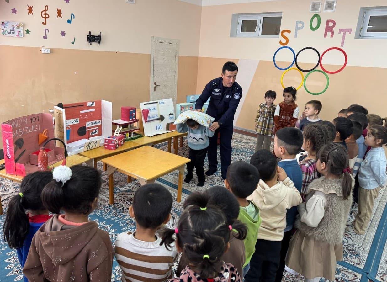 Samarqand viloyati FVB tomonidan bog‘chalarda muammoli-vaziyatli o‘yinlar va interfaol mashg‘ulotlar orqali profilaktik tadbirlar o‘tkazilmoqda