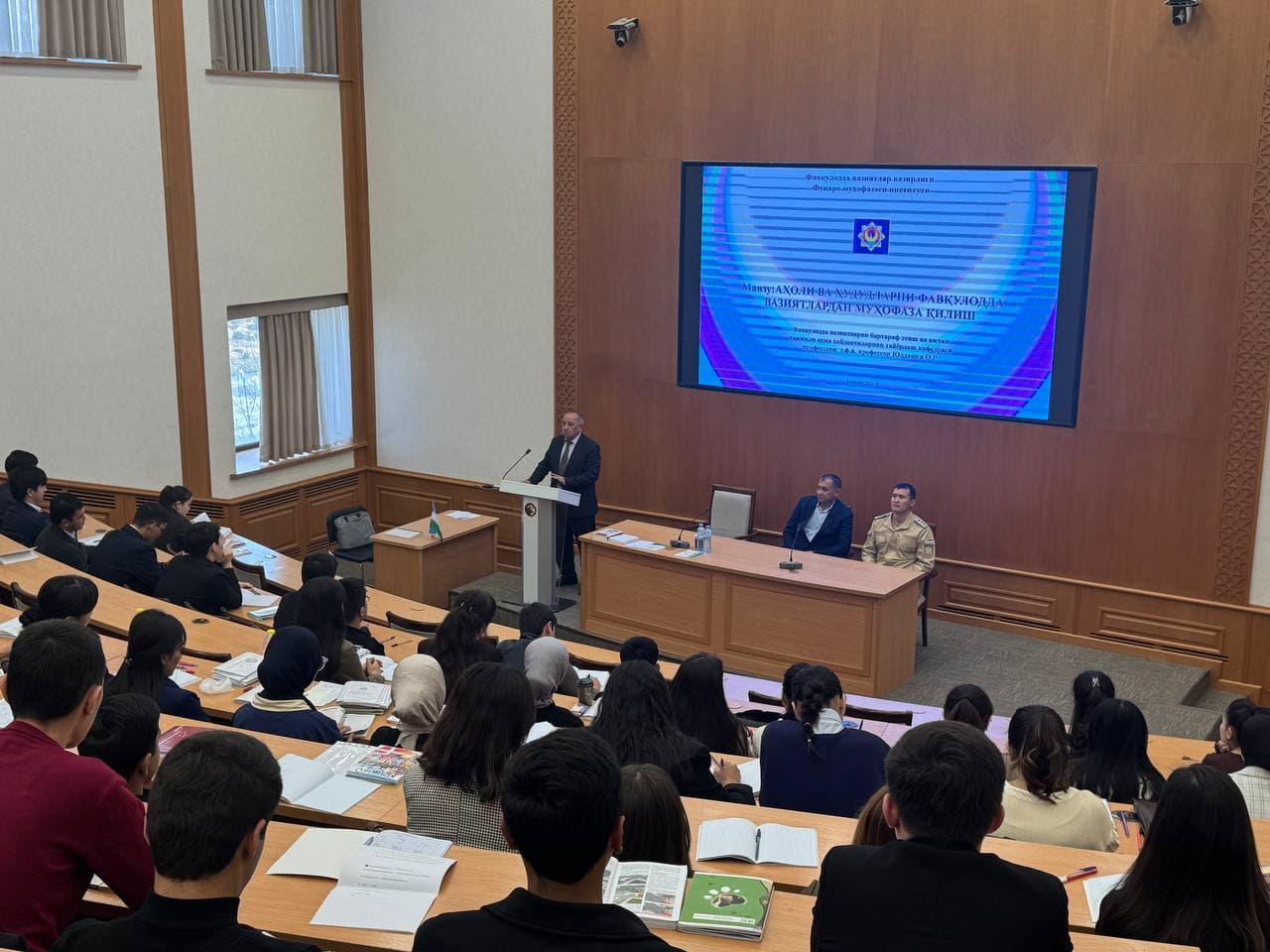 "Favqulodda vaziyatlar profilaktikasi oyligi" doirasida olib borilayotgan profilaktik tadbirlar Fuqaro muhofazasi instituti misolida