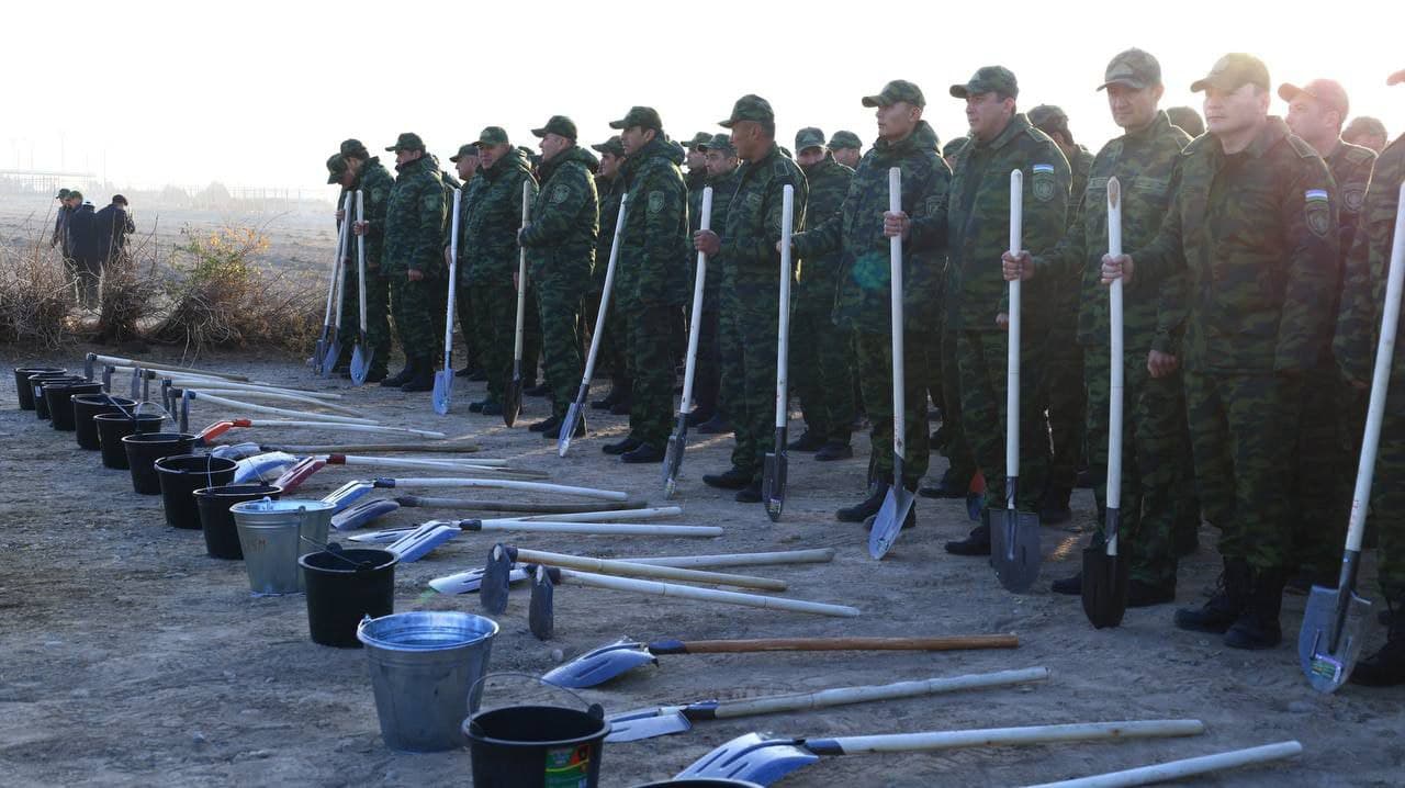 Navoiy viloyati Favqulodda vaziyatlar boshqarmasi 6 gektar yer maydonida bog' yaratdi