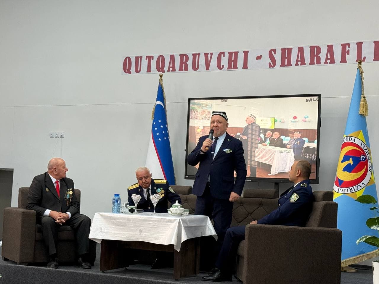 Toshkent viloyati FVBB tomonidan faxriylar hamda yosh avlod vakillari ishtirokida “Qutqaruvchilik – sharafli kasb” mavzusida maʼnaviy-maʼrifiy tadbir oʻtkazildi