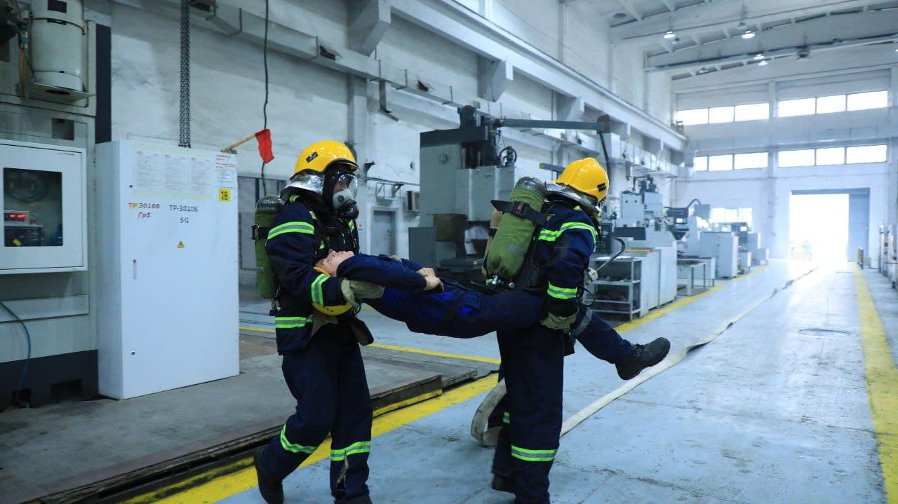 Ishlab chiqarish korxonasida maxsus-taktik o‘quv mashg‘uloti o‘tkazildi