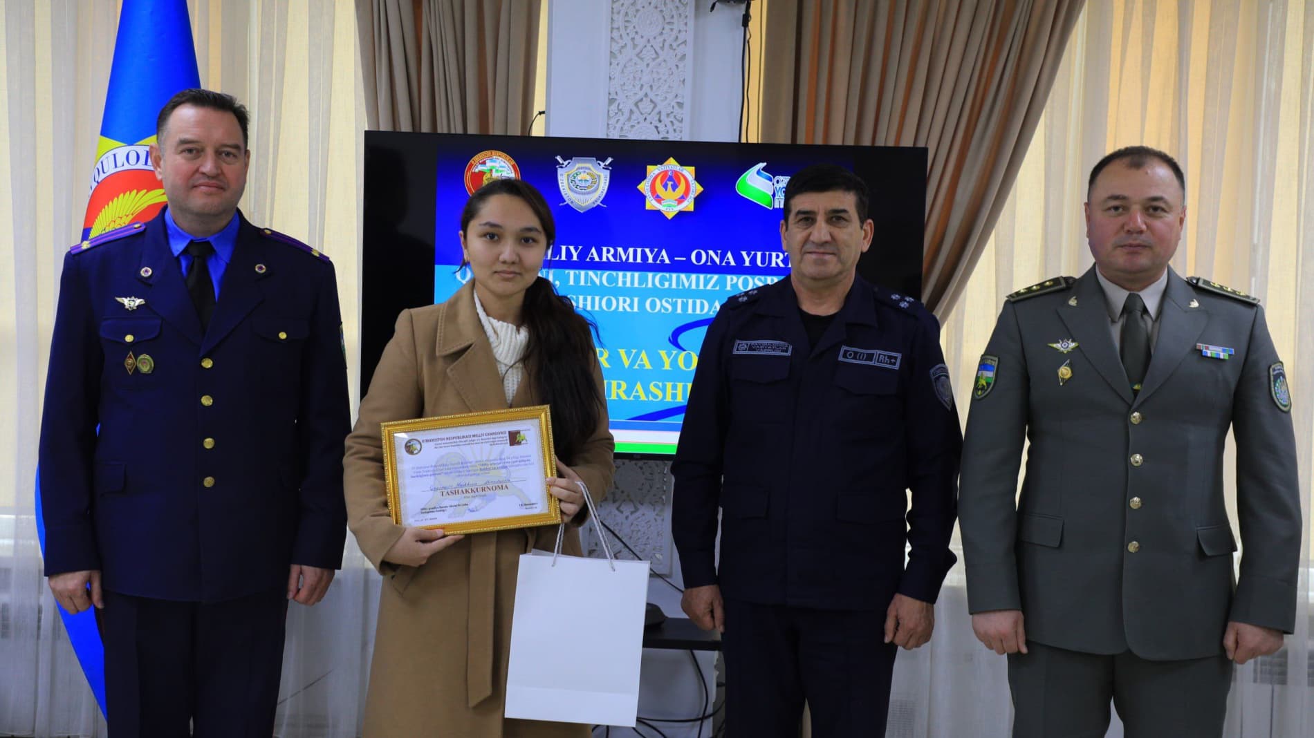 "Milliy armiya – Ona yurt qalqoni, tinchligimiz posboni!"