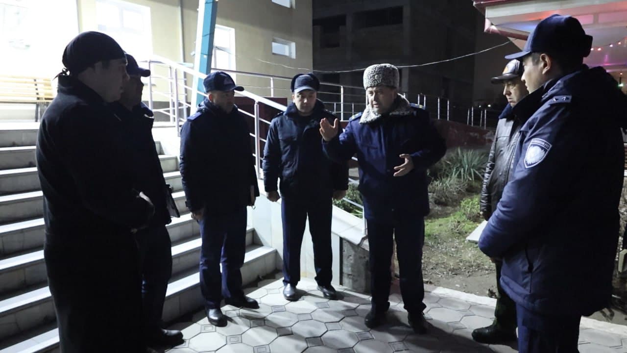 Sirdaryo viloyati FVB boshlig‘i tomonidan tungi profilaktik ko‘riklar amalga oshirildi