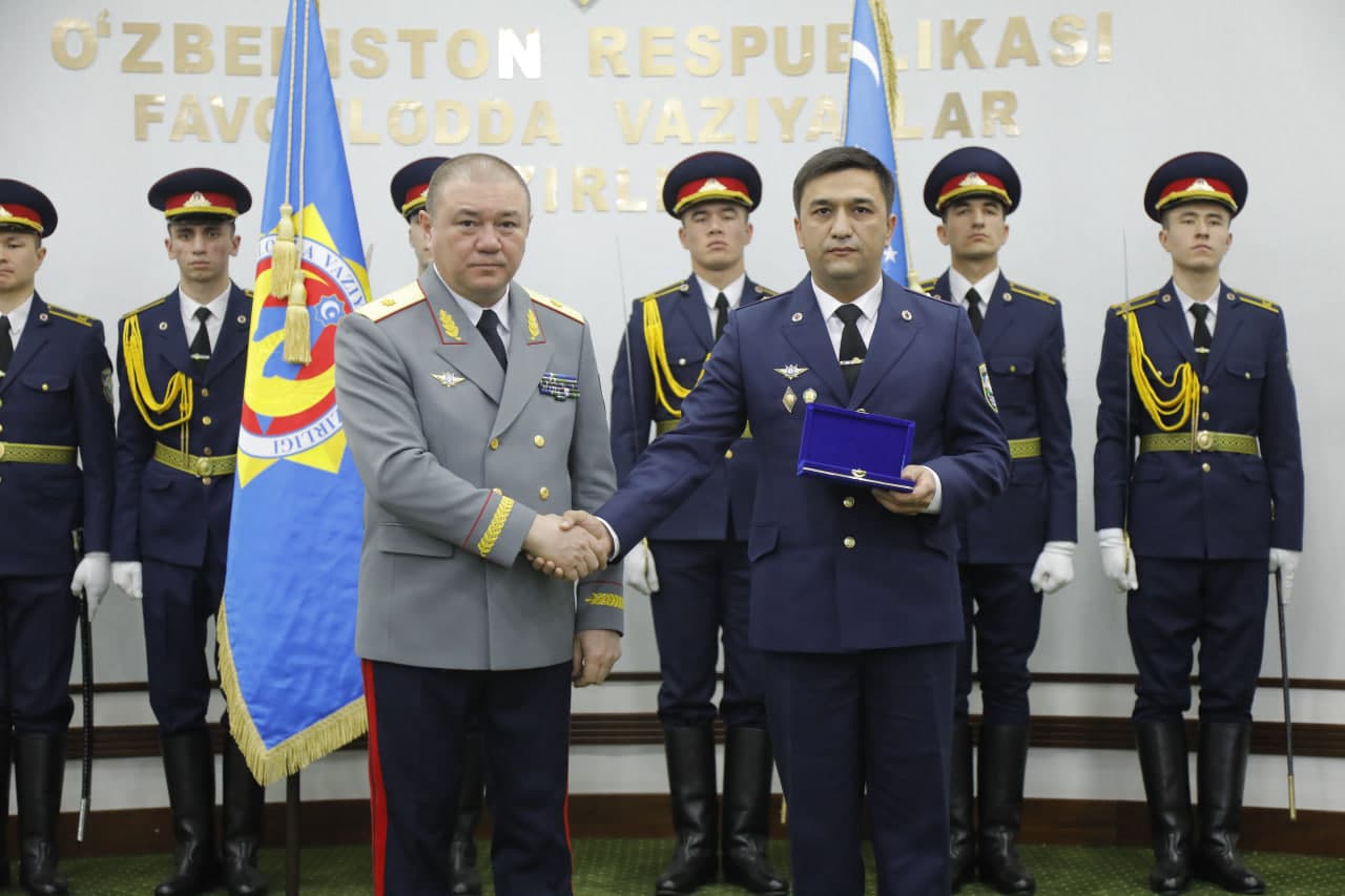 Oʻzbekiston Respublikasi Qurolli Kuchlari tashkil etilganligining 34 yilligi va Vatan himoyachilari kuni munosabati bilan Favqulodda vaziyatlar vazirligida tantanali tadbir oʻtkazildi