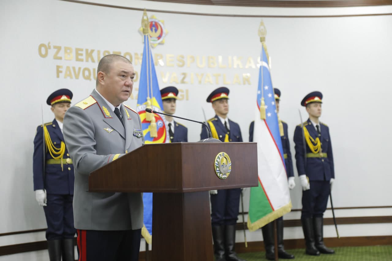 Oʻzbekiston Respublikasi Qurolli Kuchlari tashkil etilganligining 34 yilligi va Vatan himoyachilari kuni munosabati bilan Favqulodda vaziyatlar vazirligida tantanali tadbir oʻtkazildi
