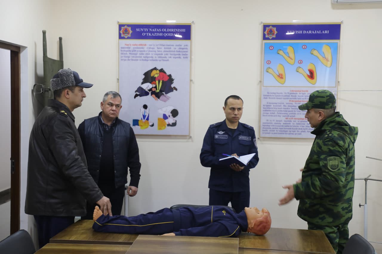 Хоразм вилоятида ёнғин хавфсизлиги қоидаларига риоя этилиши юзасидан обектларда текширувлар амалга оширилди