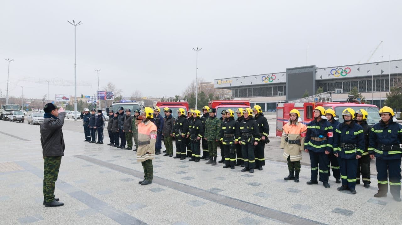 "Навоий кон-металлургия комбинати” АЖ ва "Навоийуран" ДК объектларида фавқулодда вазиятлар маркази ходимлари томонидан ва ҳамкор ташкилотлар билан биргаликда махсус-тактик ўқув машғулоти ўтказилди