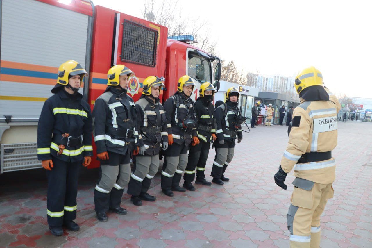 Қорақалпоғистон Республикаси ФВБ томонидан дахлдор ташкилотлар билан ҳамкорликда “Нукус” деҳқон бозорида ўқув-машғулоти ўтказилди