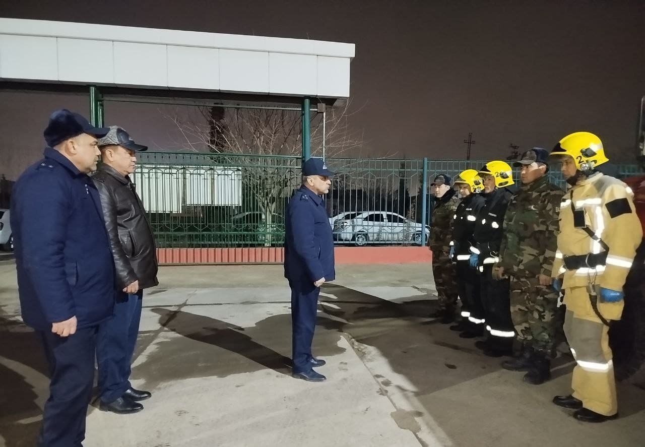Фавқулодда вазиятлар вазирининг биринчи ўринбосари полковник С.Т.Зупаров Қорақалпоғистон Республикасида жойлашган бир нечта қутқарув қисмларининг жанговар шайлигини текширди
