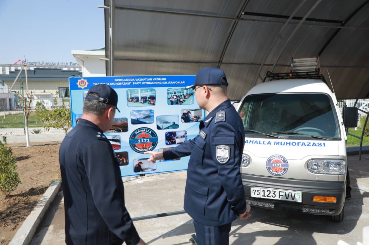 Favqulodda vaziyatlar vaziri general-mayor A.I. Ikramov Surxondaryo viloyatida “Mahalla muhofazasi” loyihasi doirasida amalga oshirilayotgan ishlar bilan tanishdi