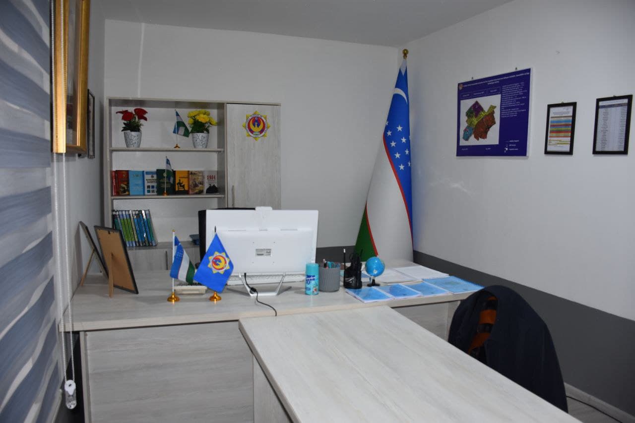 Фавқулодда вазиятлар вазирлиги томонидан Андижон вилоятида давлат инспекторларининг маҳалла биноларидаги хизмат хоналари ўрганилди