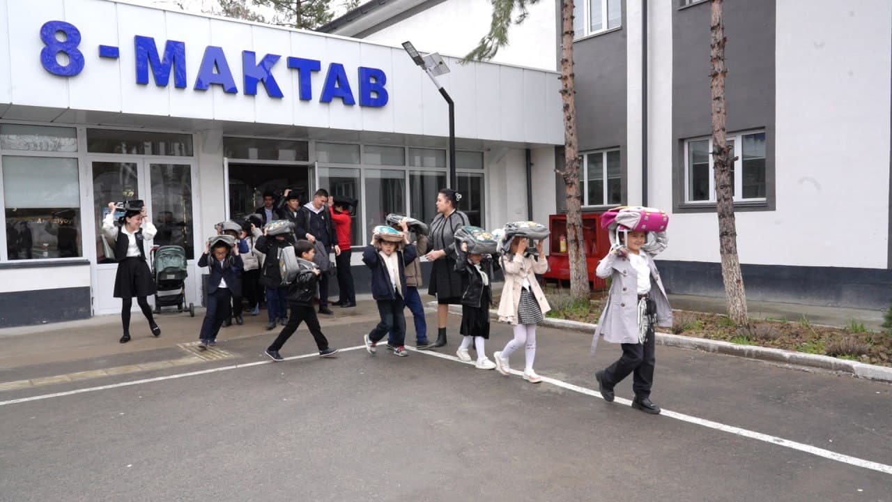 Гулистон шаҳрида жойлашган 8-сонли умумтаълим мактабида ўқув машғулоти ўтказилди