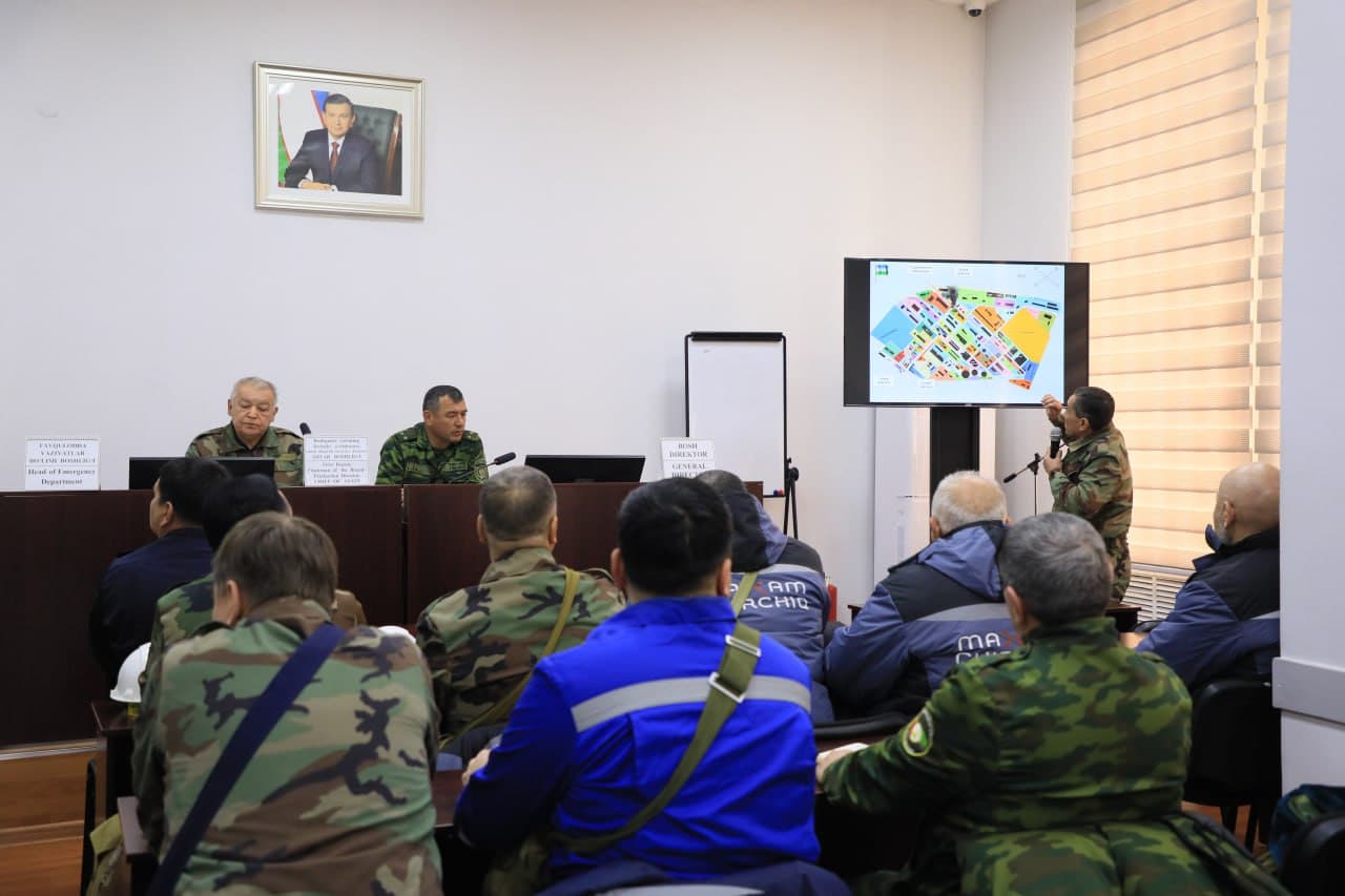 Тошкент вилояти Фавқулодда вазиятлар бош бошқармаси томонидан тегишли ташкилотлар билан ҳамкорликда “Maksam-Chirchiq” АЖ ҳудудида махсус-тактик ўқув машқи ўтказилди