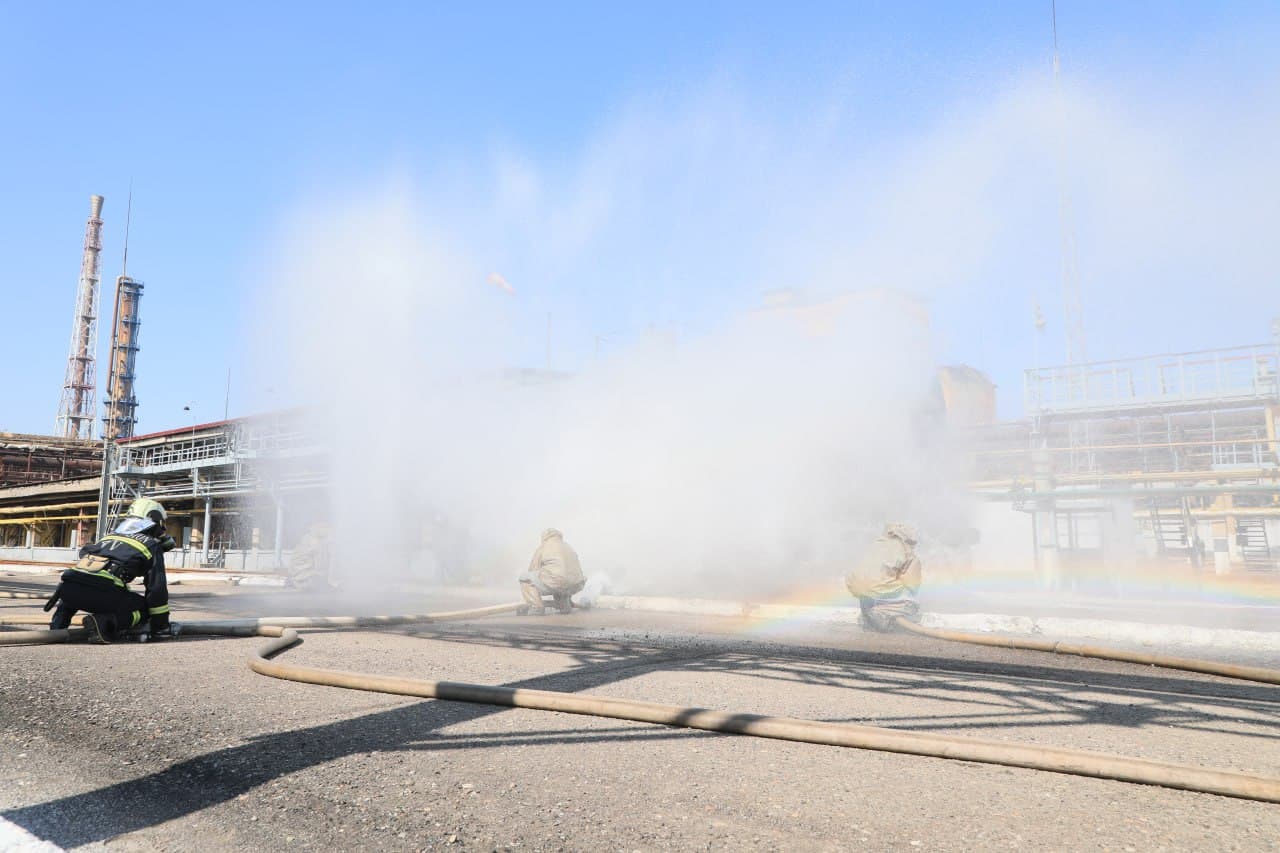 Тошкент вилояти Фавқулодда вазиятлар бош бошқармаси томонидан тегишли ташкилотлар билан ҳамкорликда “Maksam-Chirchiq” АЖ ҳудудида махсус-тактик ўқув машқи ўтказилди