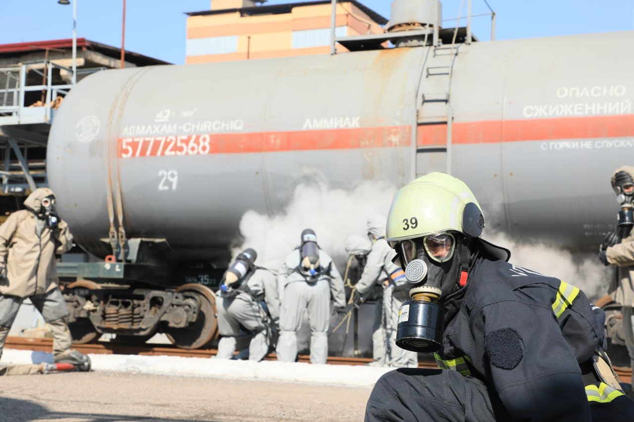 Тошкент вилояти Фавқулодда вазиятлар бош бошқармаси томонидан тегишли ташкилотлар билан ҳамкорликда “Maksam-Chirchiq” АЖ ҳудудида махсус-тактик ўқув машқи ўтказилди