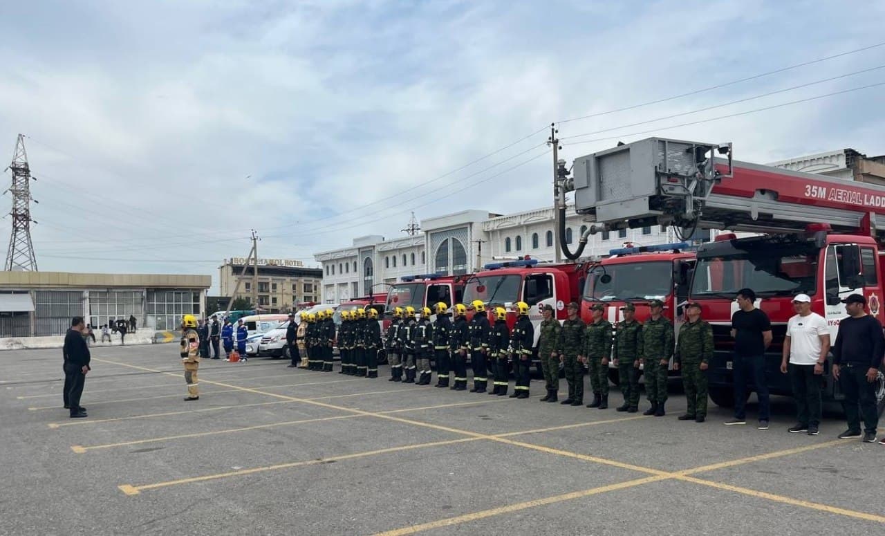 Самарқанд вилояти ФВБ томонидан Самарқанд шаҳрида жойлашган “Ipak yo‘li” савдо мажмуаси ҳудудида махсус-тактик ўқув машғулоти ўтказилди