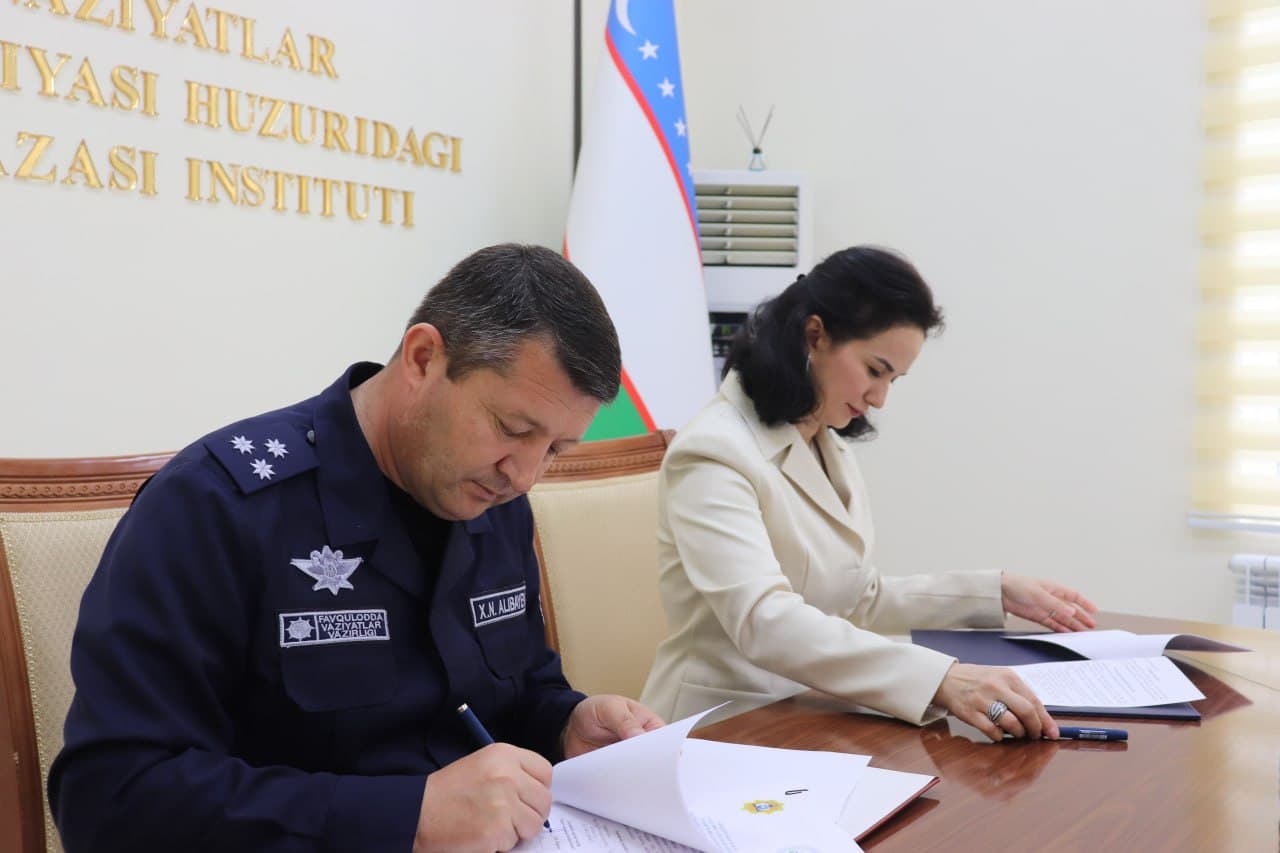 ФВВ Академияси ҳузуридаги Фуқаро муҳофазаси институти ҳамда Мактабгача таълим ташкилотлари директор ва мутахассисларини қайта тайёрлаш ва уларнинг малакасини ошириш институти ўртасида ўзаро ҳамкорлик тўғрисида Меморандум имзоланди