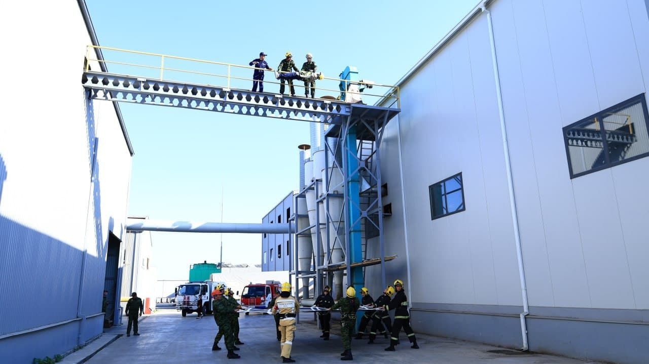 Навоий вилояти ФВБ томонидан "Pyure nature oils" МЧЖда ҳамда Бухоро НҚИЗда ўқув машқлари ўтказилди