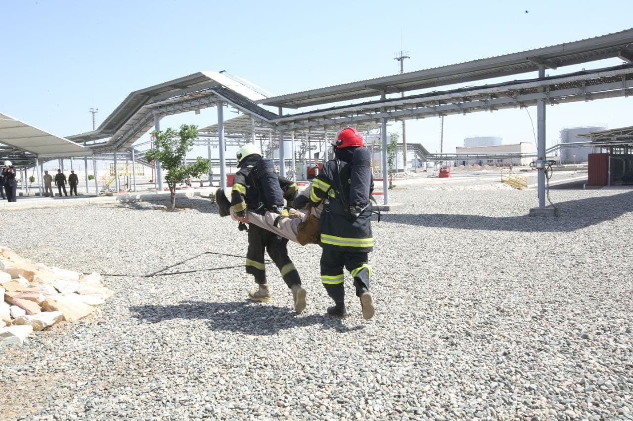 Навоий вилояти ФВБ томонидан "Pyure nature oils" МЧЖда ҳамда Бухоро НҚИЗда ўқув машқлари ўтказилди