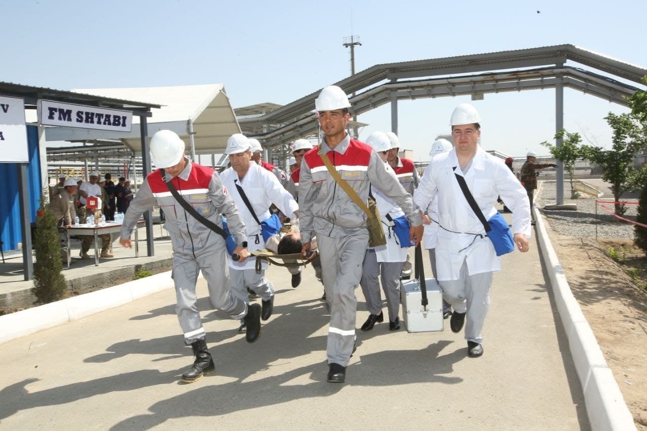 Навоий вилояти ФВБ томонидан "Pyure nature oils" МЧЖда ҳамда Бухоро НҚИЗда ўқув машқлари ўтказилди