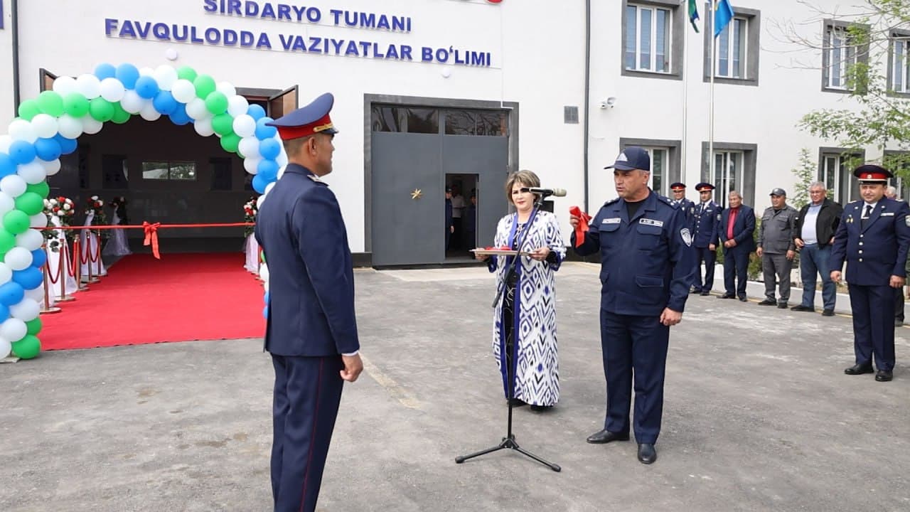 Sirdaryo tumani Favqulodda vaziyatlar boʻlimi binosi kapital taʼmirlanib foydalanishga topshirildi