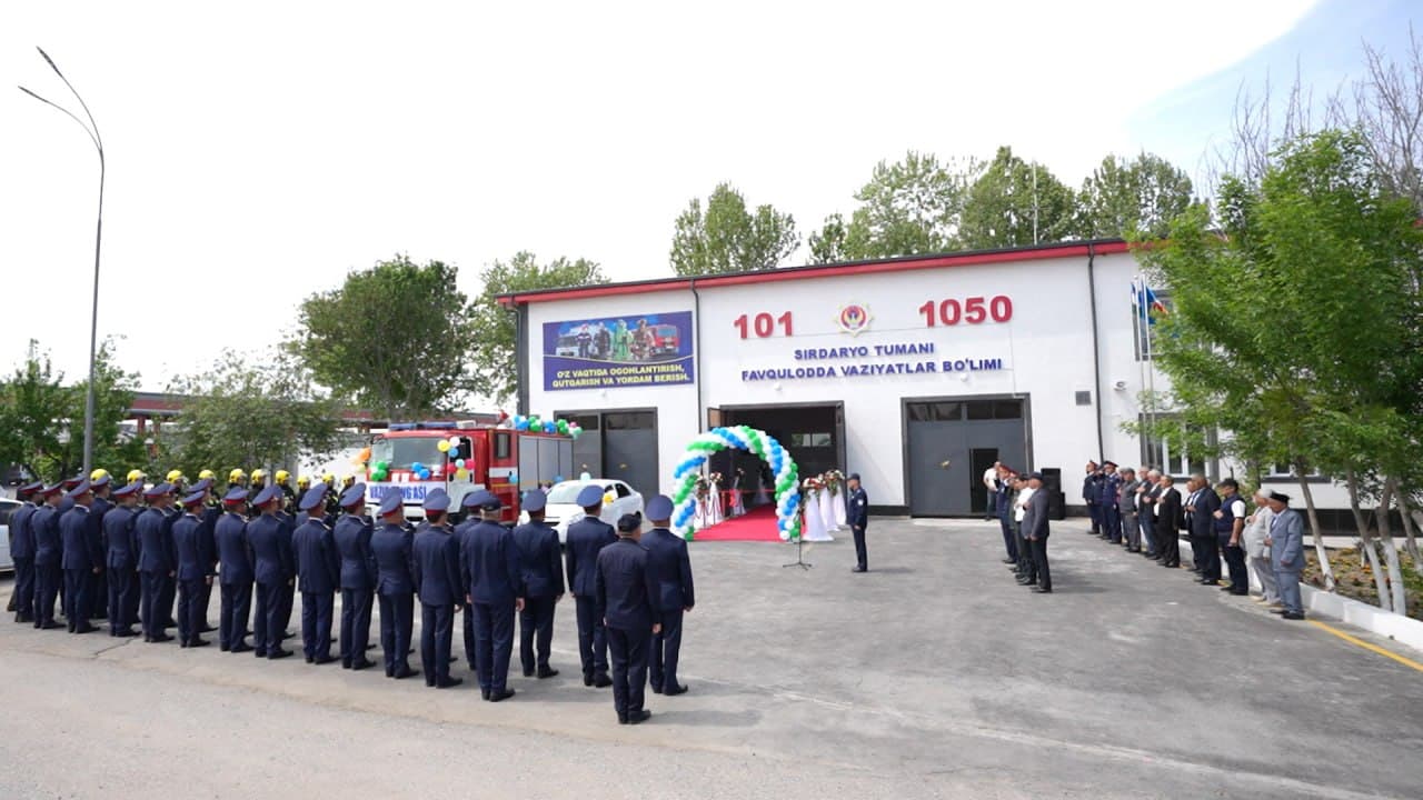 Sirdaryo tumani Favqulodda vaziyatlar boʻlimi binosi kapital taʼmirlanib foydalanishga topshirildi
