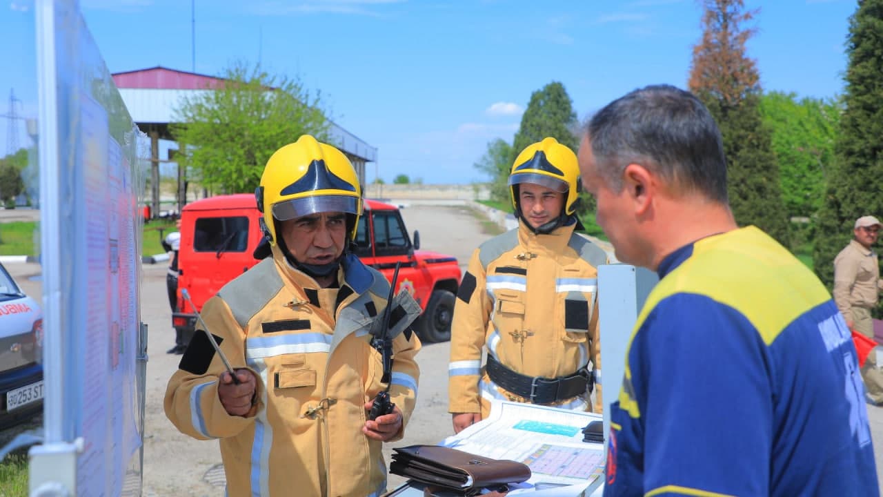 Самарқанд ва Жиззах вилоятлари ФВБ томонидан нефт базаларида махсус-тактик ўқув машқлари ўтказилди