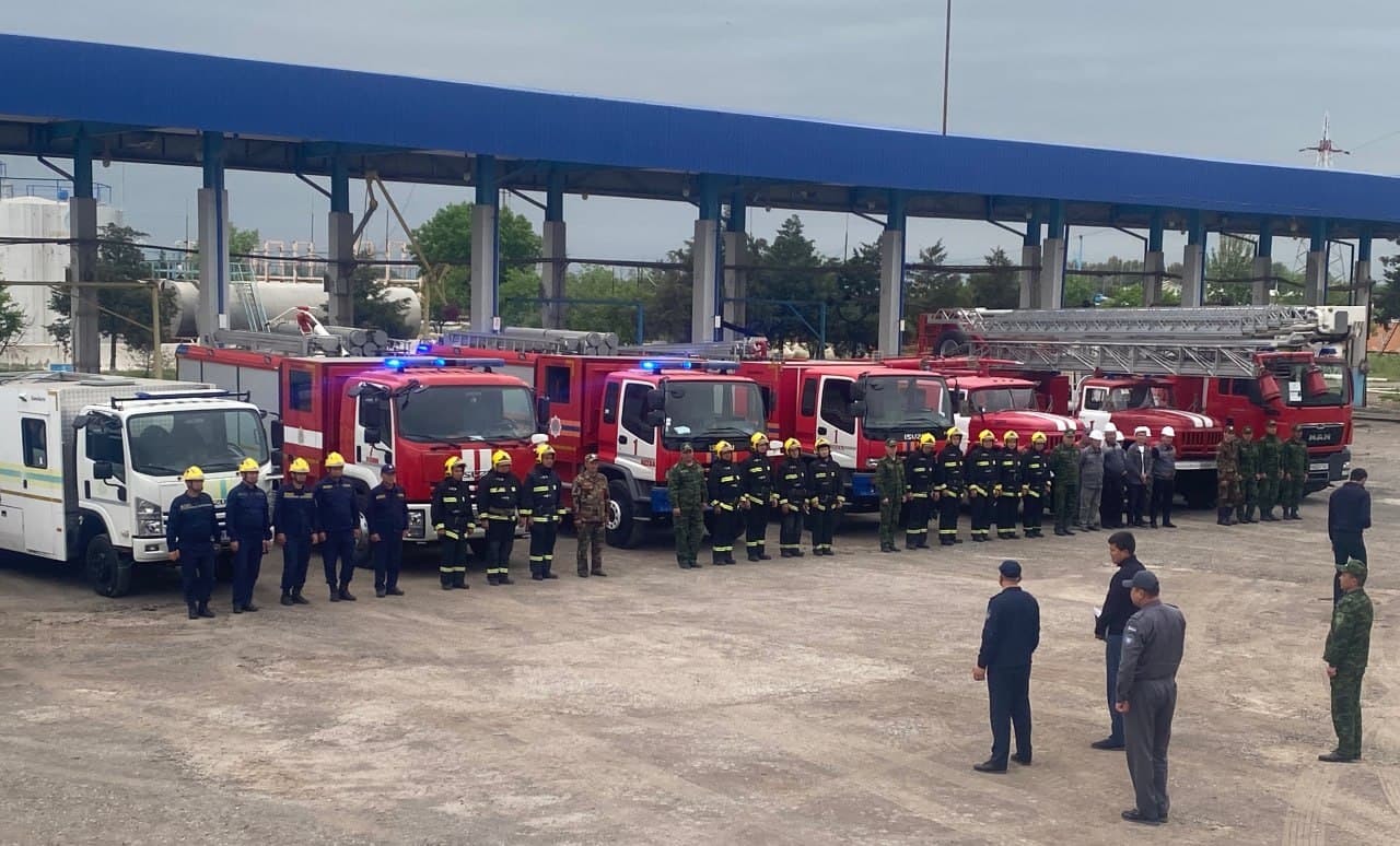 Самарқанд ва Жиззах вилоятлари ФВБ томонидан нефт базаларида махсус-тактик ўқув машқлари ўтказилди