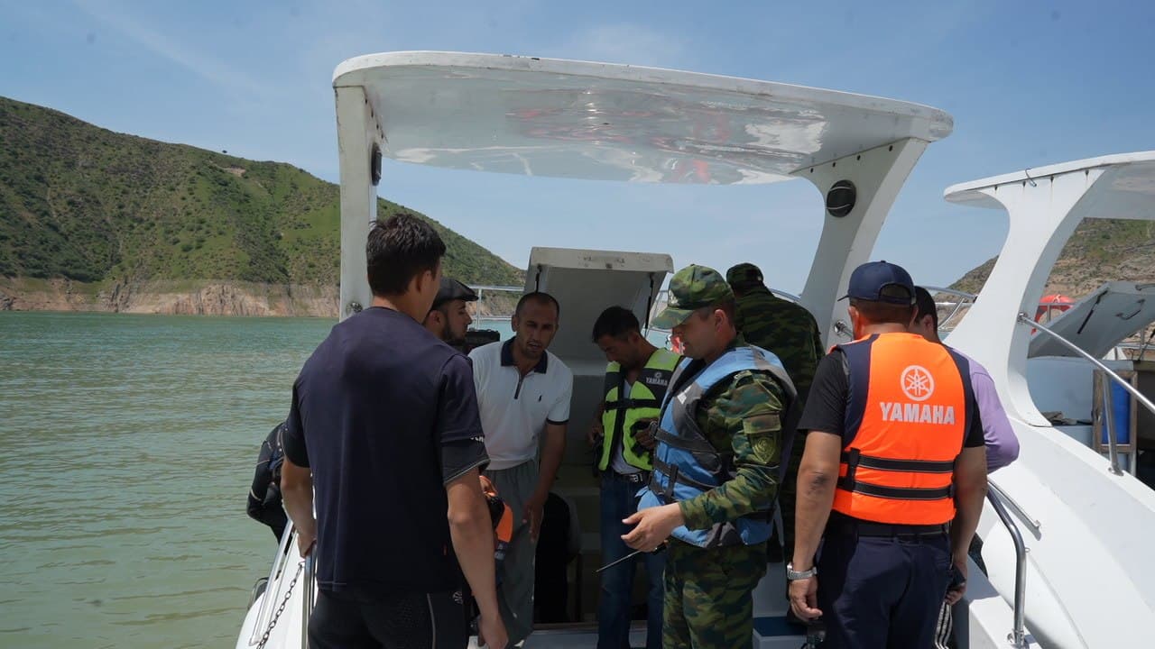 Qashqadaryo viloyati FVB tomonidan Shahrisabz tumanidagi “Hisorak” suv omborida maxsus o‘quv-amaliy mashg‘uloti o‘tkazildi