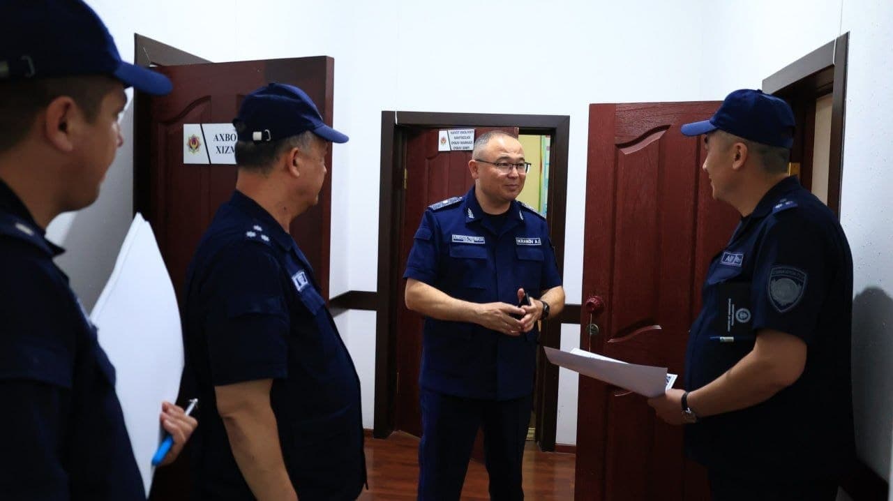 Favqulodda vaziyatlar vaziri general-mayor A.I.Ikramov Navoiy viloyati Favqulodda vaziyatlar boshqarmasi faoliyatini yaqindan oʻrgandi