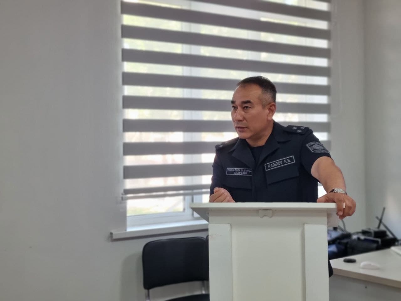 Favqulodda vaziyatlar vaziri o‘rinbosari tomonidan Sirdaryo viloyatida o‘quv-seminar o‘tkazildi