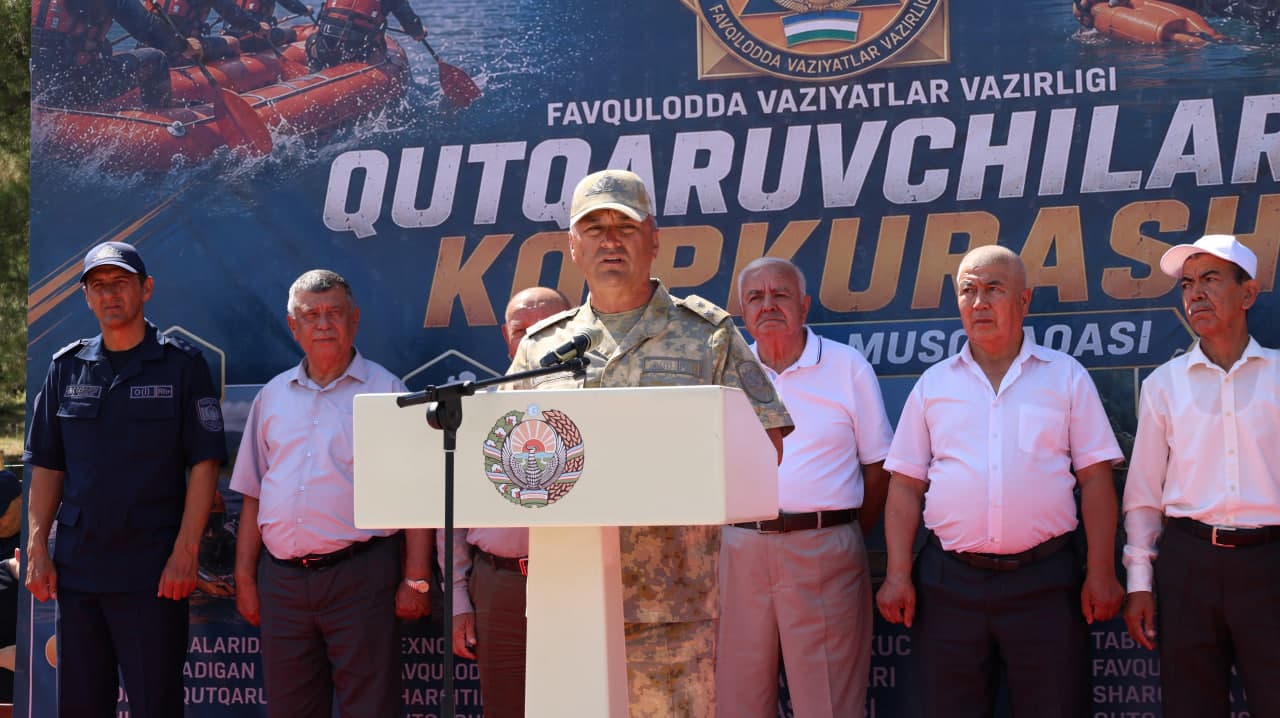 Qutqaruvchilar ko‘pkurashi g‘oliblari Favqulodda vaziyatlar vazirining maxsus sovg‘asi bilan taqdirlandi