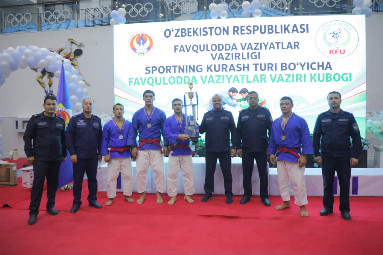 Surxondaryo viloyatida Favqulodda vaziyatlar vazirligining harbiy xizmatchilari va xizmatchilari o‘rtasida sportning kurash turi bo‘yicha "Favqulodda vaziyatlar vaziri kubogi" uchun musobaqa o‘tkazildi