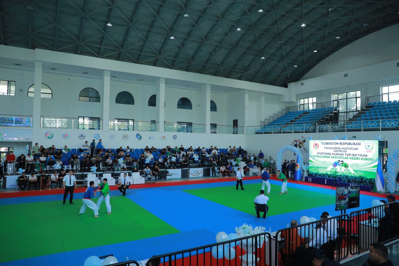 Surxondaryo viloyatida Favqulodda vaziyatlar vazirligining harbiy xizmatchilari va xizmatchilari o‘rtasida sportning kurash turi bo‘yicha "Favqulodda vaziyatlar vaziri kubogi" uchun musobaqa o‘tkazildi