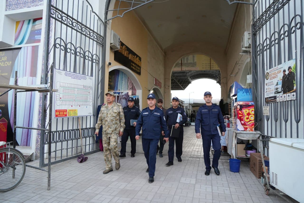 Фавқулодда вазиятлар вазирининг биринчи ўринбосари Қашқадарё вилоятидаги бозорларда ёнғин хавфсизлиги ҳолатини ўрганди