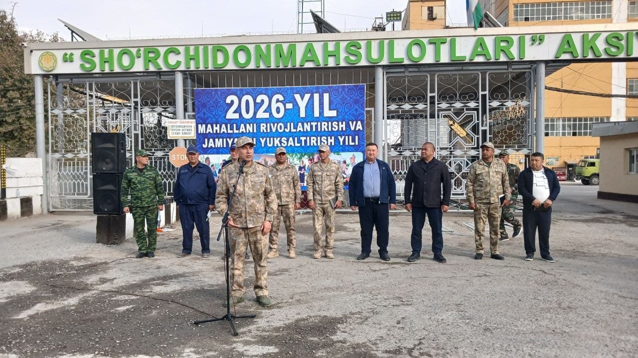 Surxondaryoda hamkorlikdagi qo‘mondonlik-shtab o‘quv mashqlari o‘tkazilmoqda