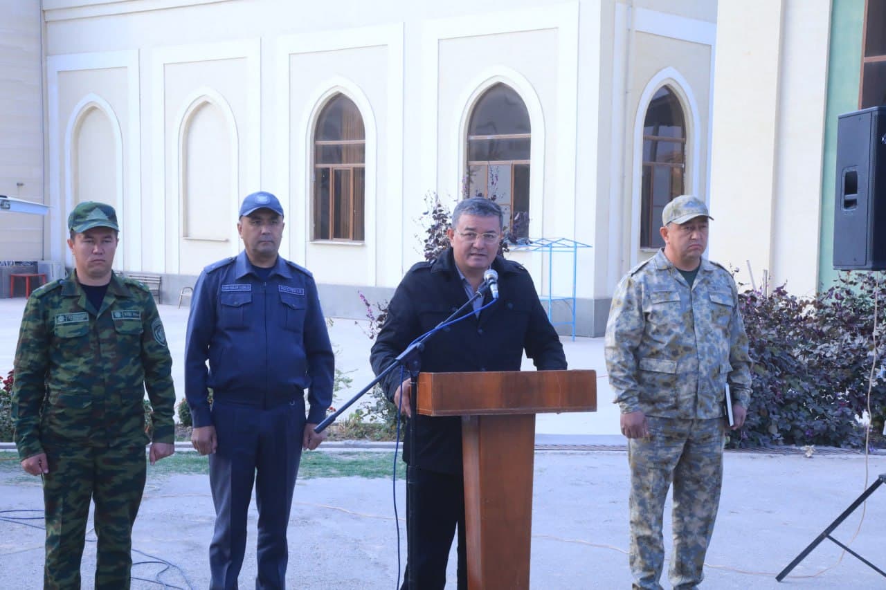Surxondaryoda hamkorlikdagi qo‘mondonlik-shtab o‘quv mashqlari o‘tkazilmoqda