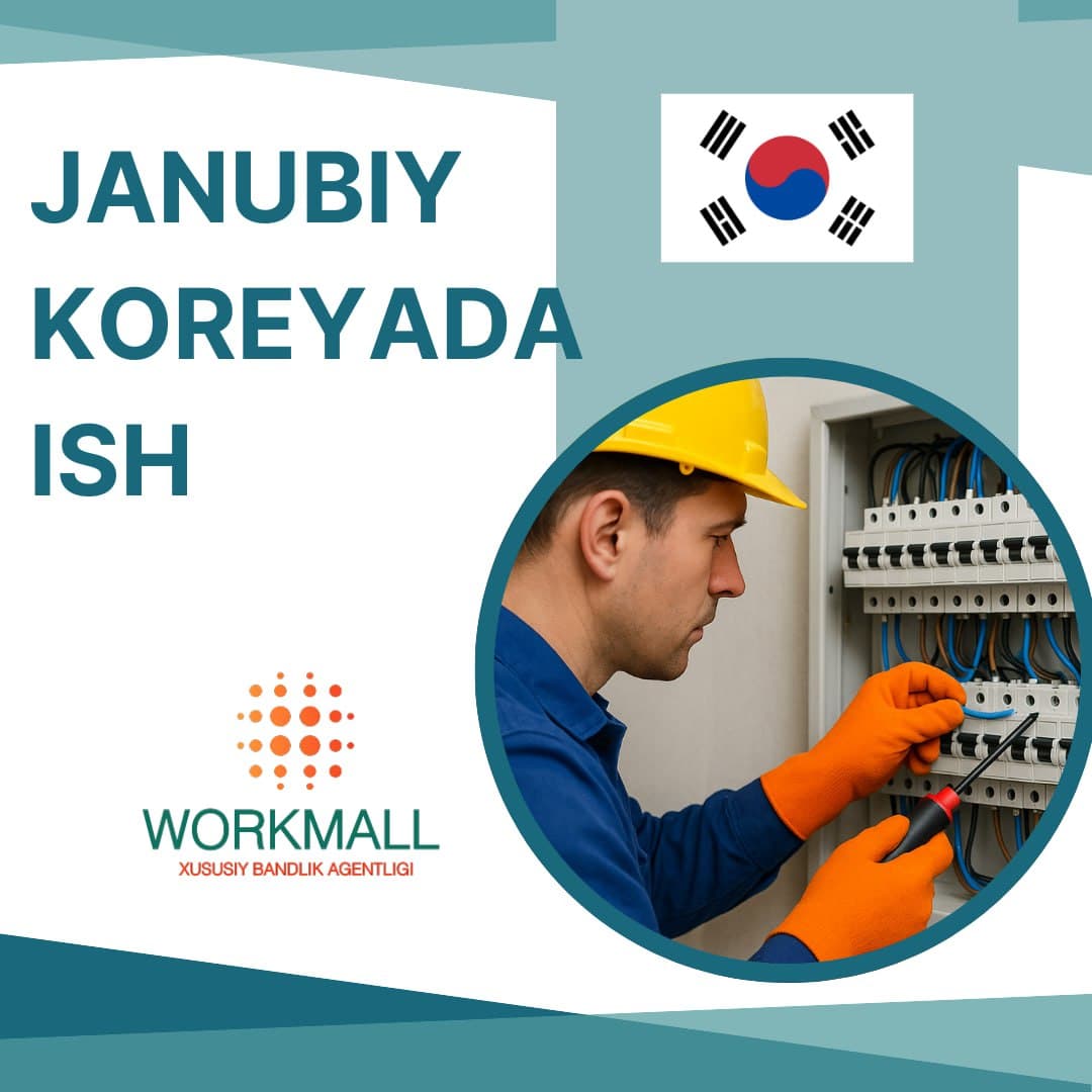 ️Работа в Южной Корее для электриков
