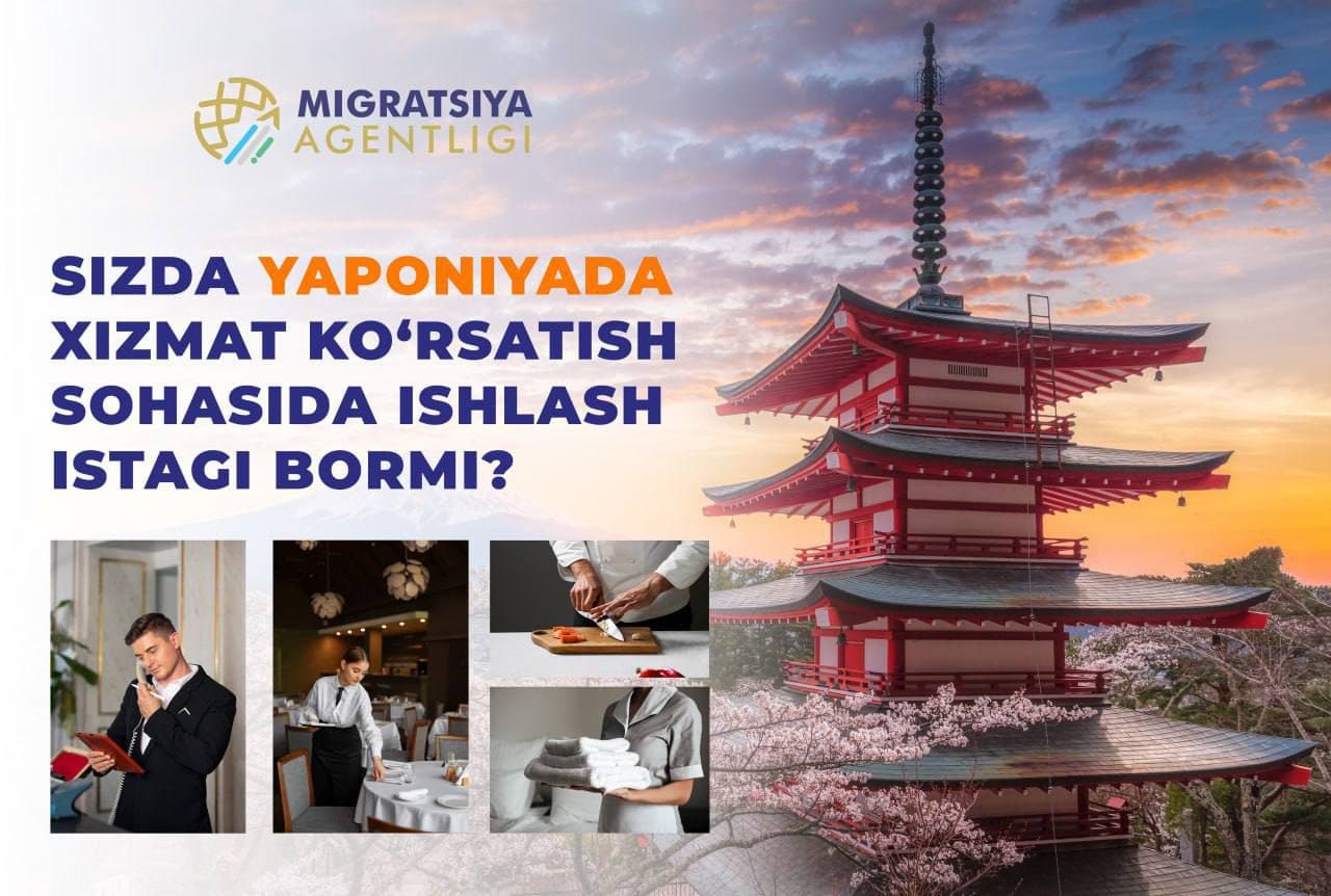 YAPONIYADA ISH IMKONIYATI !