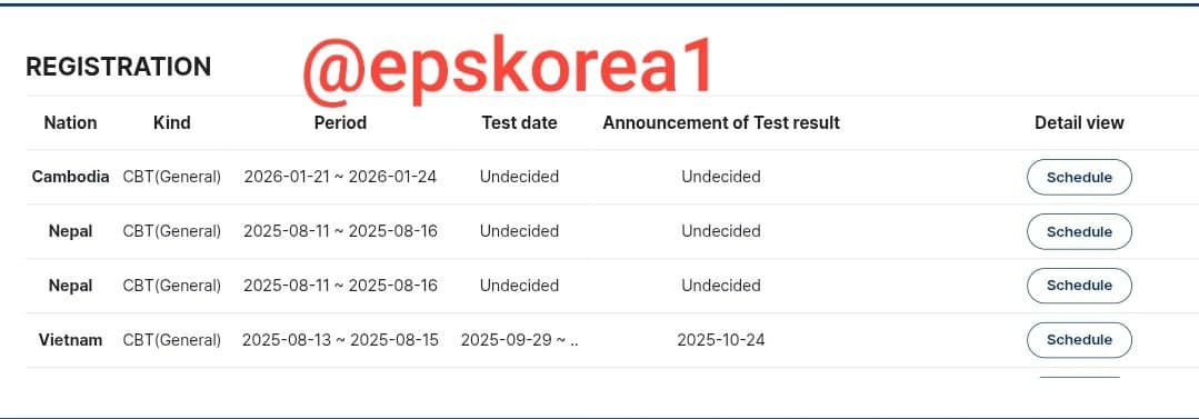 Для выезжающих на работу в страны в рамках EPS по визе E9 на 2026 год