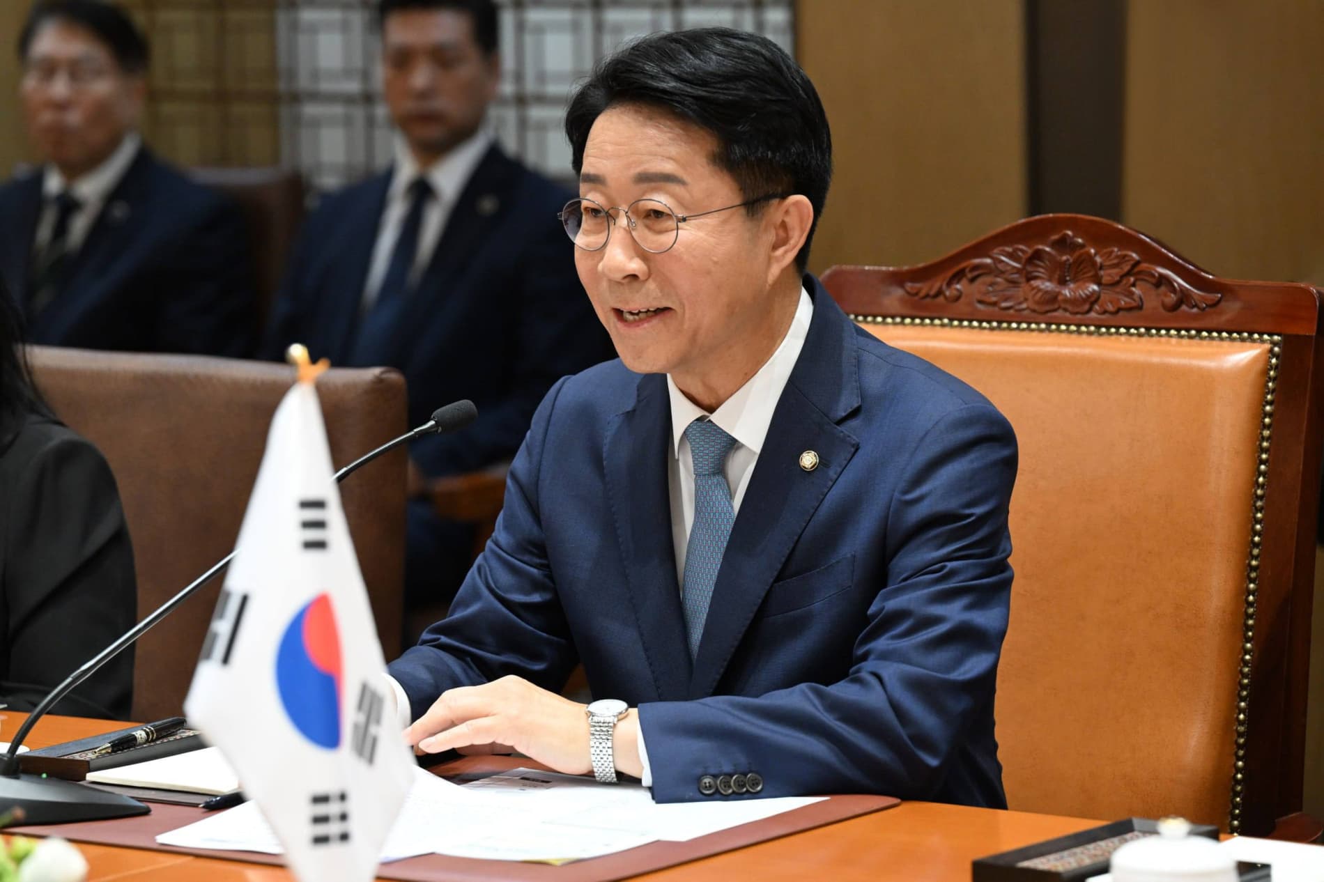 The President of the Republic of Uzbekistan met with the Speaker of the National Assembly of the Republic of Korea